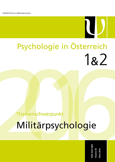 Psychologie in Österreich Magazin 1 & 2 2016